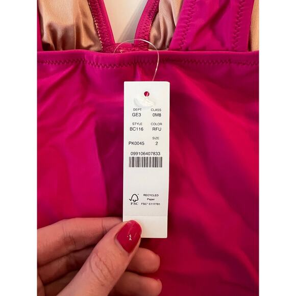 J. Crew Ruched V-Neck One-Piece Bathing Suit - Picture 5 of 8